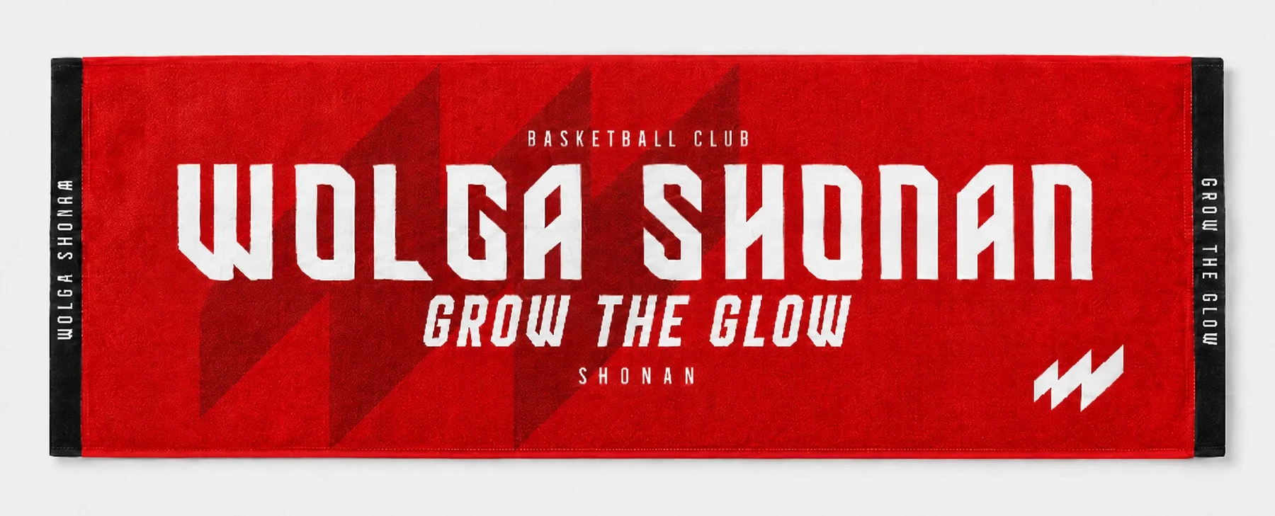 赤いマフラータオル GROW THE GLOWデザイン